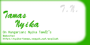 tamas nyika business card